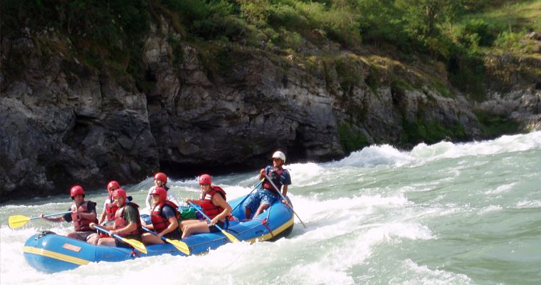 rafting in sunkoshi